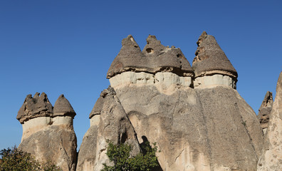 Rock Formations in Pasabag Monks Valley, Cappadocia, Nevsehir, Turkey