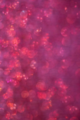 Close Up of Pink Red Glitter with Bokeh For Background