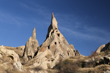 Fototapeta na wymiar Rock Formations in Cappadocia, Nevsehir, Turkey
