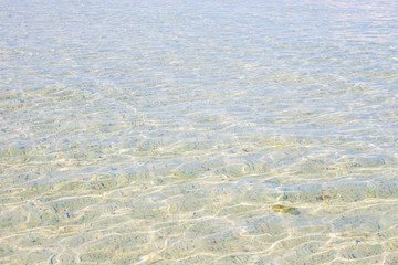 Clear bright sea beach wave water