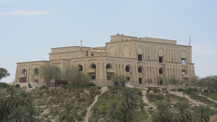 Saddam Hussein's palace in Babylon, Iraq