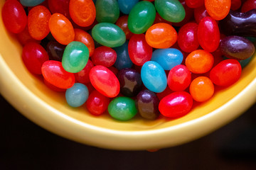 jelly beans in a bowl