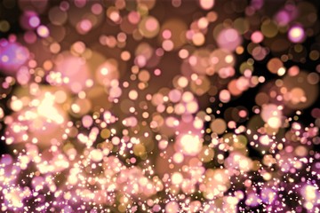 Gold Sparkle Bokeh Background