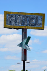 Vintage motel sign