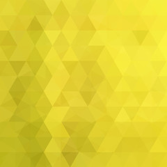 Fototapeta premium Abstract background consisting of yellow triangles. Geometric design for business presentations or web template banner flyer. Vector illustration