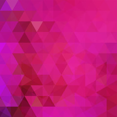 Abstract vector background with triangles. Pink geometric vector illustration. Creative design template.