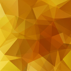 Background of orange, yellow geometric shapes. Mosaic pattern. Vector EPS 10. Vector illustration