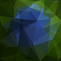 Abstract geometric style background. Green, blue colors. Vector illustration