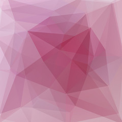 Pink polygonal vector background. Can be used in cover design, book design, website background. Vector illustration