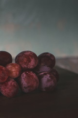 grapes on table