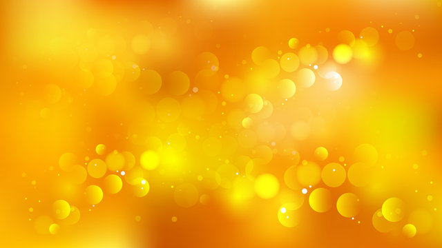 Orange Blurred Lights Background Graphic