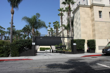 Gateway for cars of The Hollywood Roosevelt Hotel, Hollywood, Los Angeles