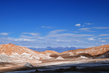 Panoramic view of Valle de La Luna Atacama