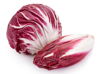 Obraz premium Red chicory on white background