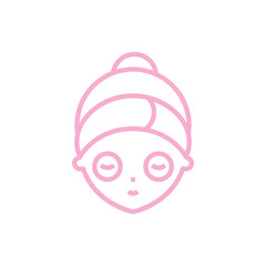 Facial Skin Care Beauty Treatment Mask Spa Cosmetic Wash Icon Se