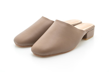 woman fashion leather shoe