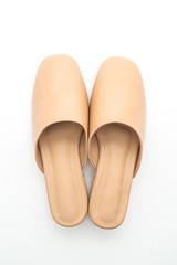 woman fashion leather shoe