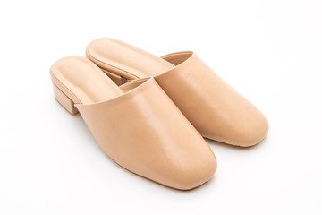 woman fashion leather shoe