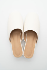 woman fashion leather shoe