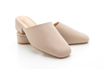 woman fashion leather shoe