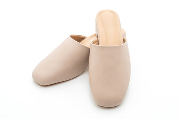 woman fashion leather shoe