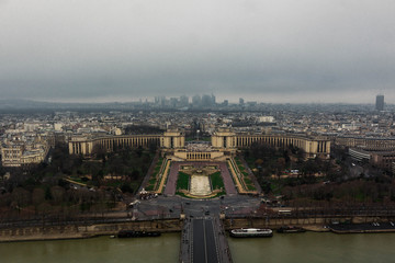 Palais de Chaillot seen from the Eiffel Tower