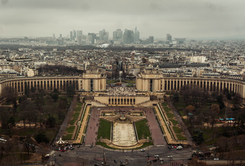 Palais de Chaillot seen from the Eiffel Tower