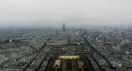 Paris seen from the eiffel tower