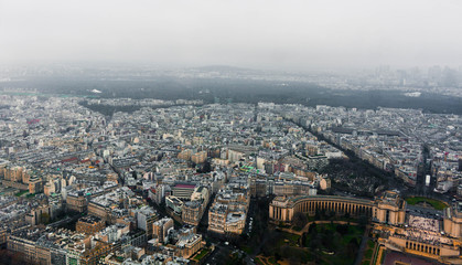 Paris seen from the eiffel tower