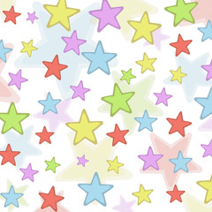 Cielo de estrellas colores del arcoiris