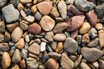 River rocks, various colors, background images