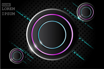 abstract background with led display and light