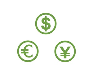 Business acounting money logo vector