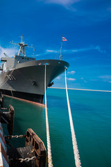 Large ship in the sea of Thailand