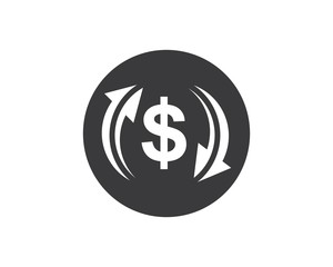 money changer logo icon  vector