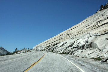 Tioga Road on Yosemite National Park
