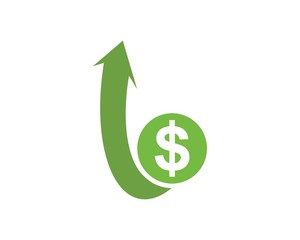 money growth logo icon vector