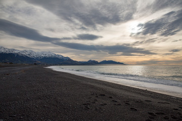 beach and the mountains