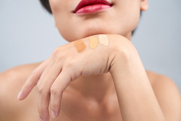 Fototapeta premium Various shades of foundation