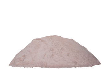 Pile of sand isolated on white background included clipping path.
