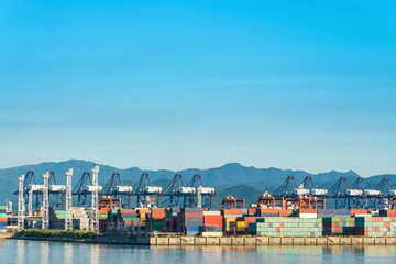 Industrial port container crane