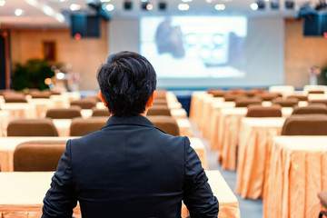 business Conference and Presentation in the conference hall