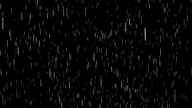 4k Rain Drops Falling Computer generated rain animation. heavy rain version.
