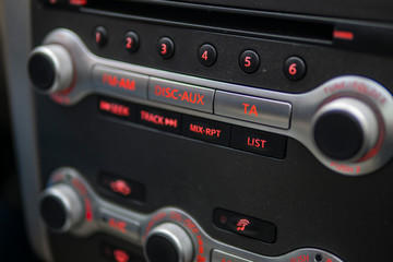 car music control panel