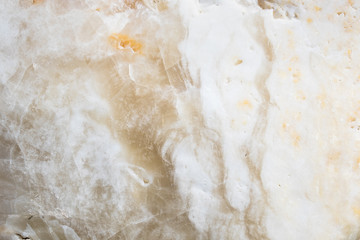 The surface of the white marble
