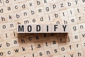 Modify word concept