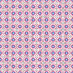 Seamless pattern - colored pastel geometric doodle patterns on white background. EPS Vector file suitable for filling any form.