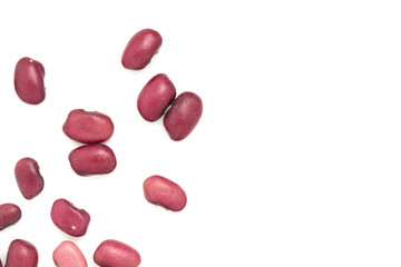 kidney bean on a white background