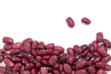 kidney bean on a white background