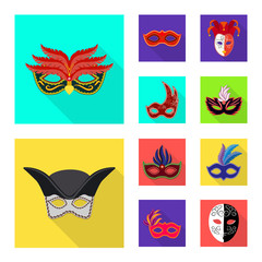 Obraz premium Vector design of luxury and celebration symbol. Set of luxury and hide stock vector illustration.